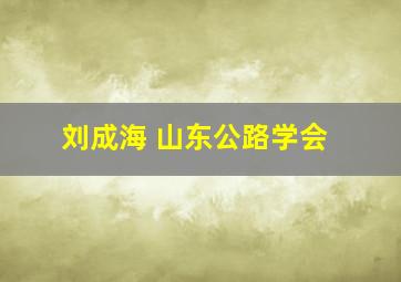 刘成海 山东公路学会